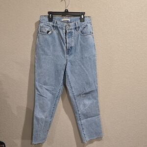 PacSun High Rise Straight Light Wash Raw Hem Jeans - Size 27